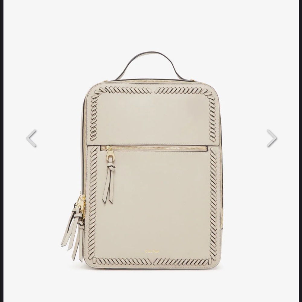 Calpak Kaya 15 inch Laptop Backpack in Stone